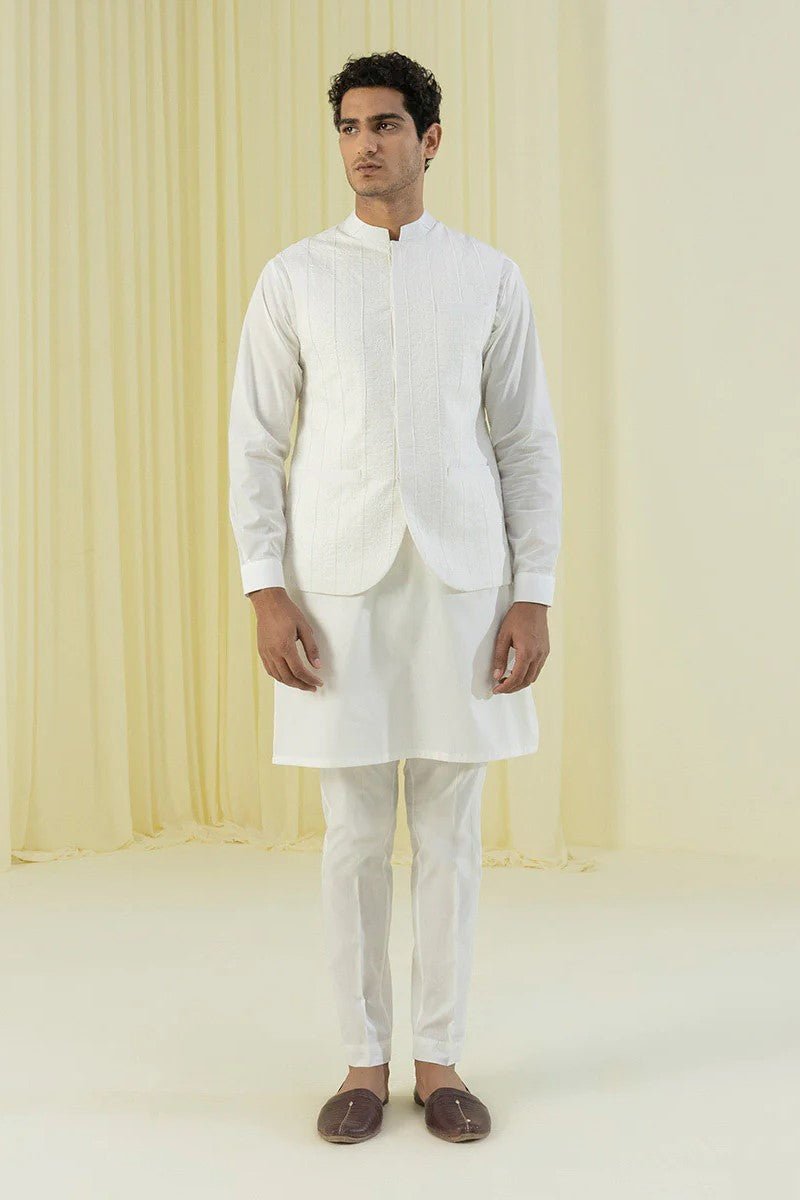 Sapphire Pakistani Mens Waistcoat SAM07-Designer dhaage