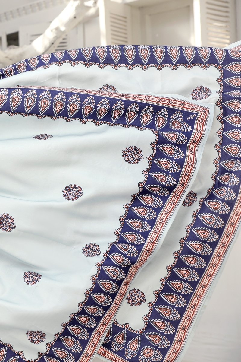 Simrans Ajrak Linen 3 Piece Suit SIM115