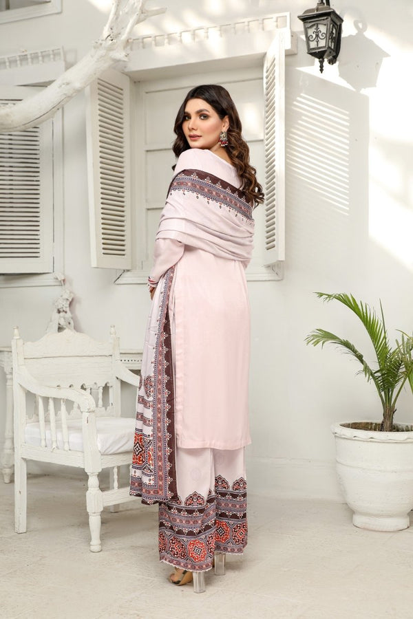 Simrans Ajrak Linen 3 Piece Suit SIM118