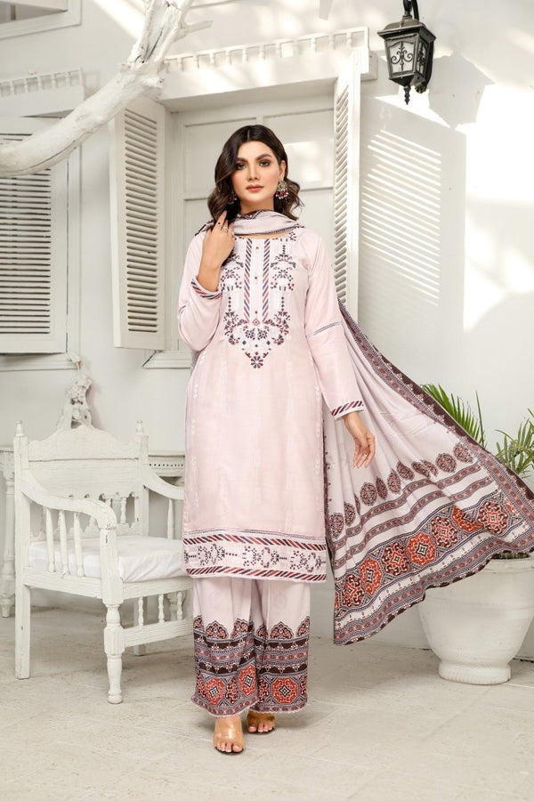 Simrans Ajrak Linen 3 Piece Suit SIM118