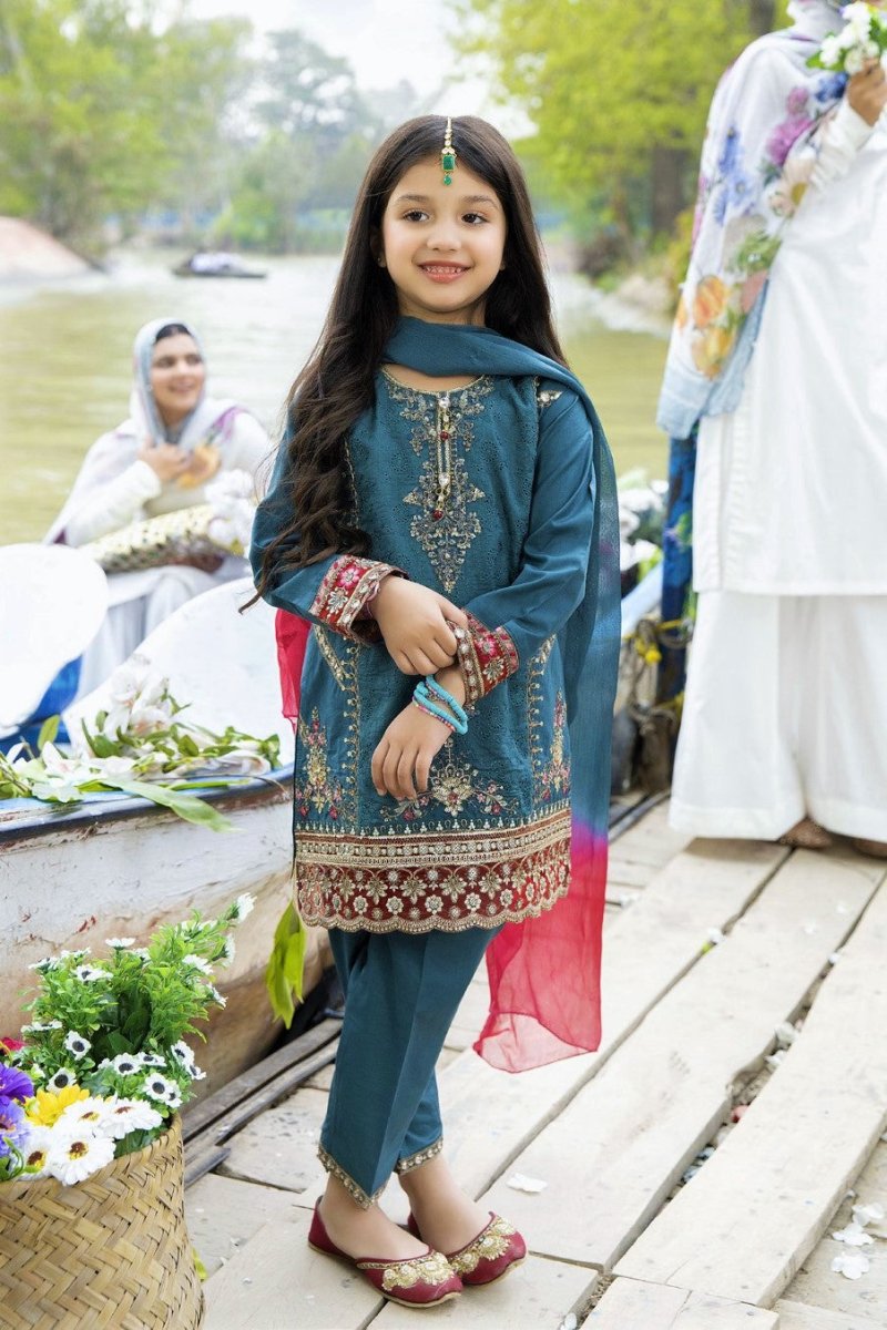 Simrans Girls Festive Chikankari Suit SIM157-Designer dhaage
