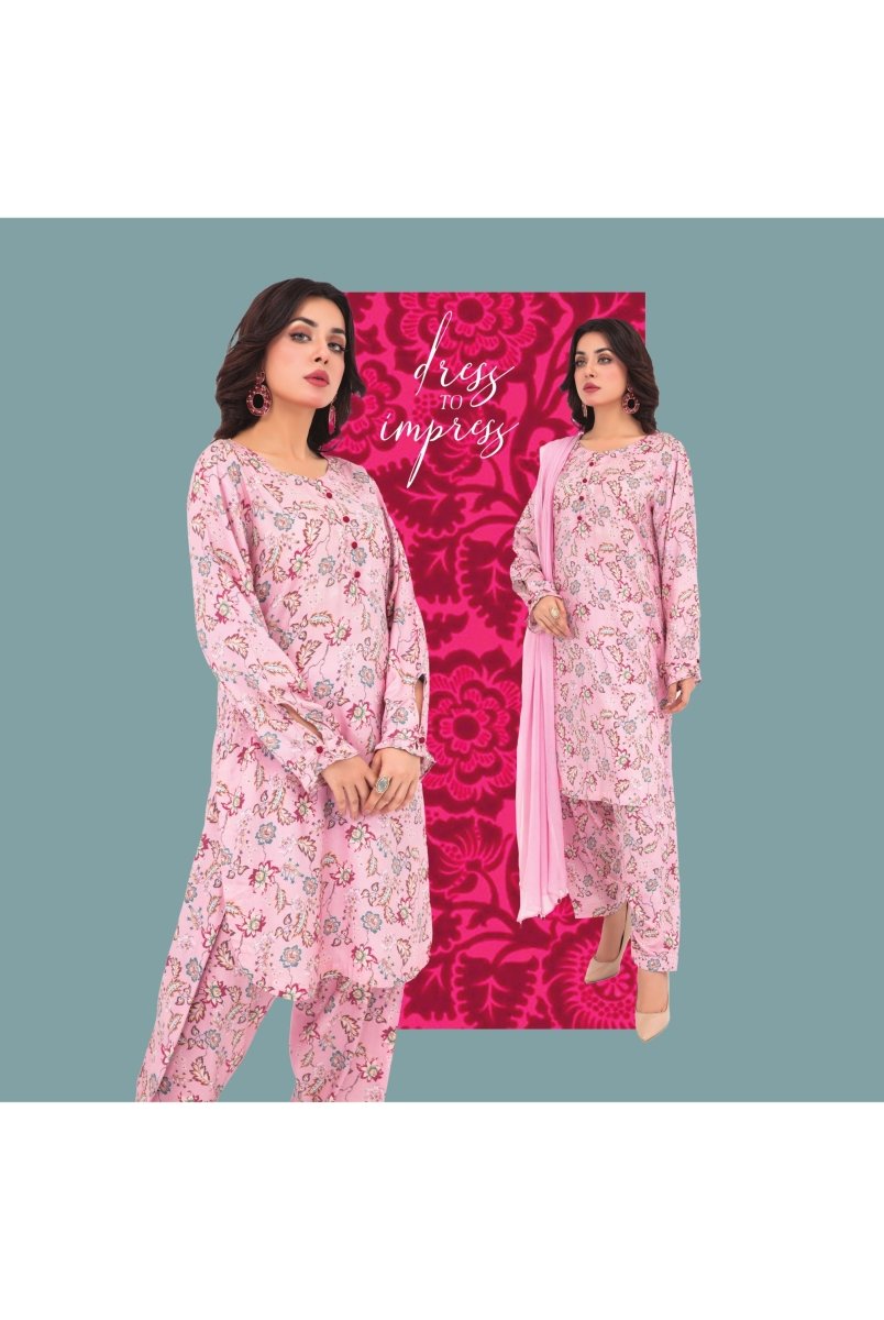 Simrans Linen Floral 3 Piece Suit SIM70