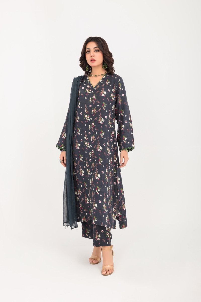 Simrans Linen Floral 3 Piece Suit SIM74