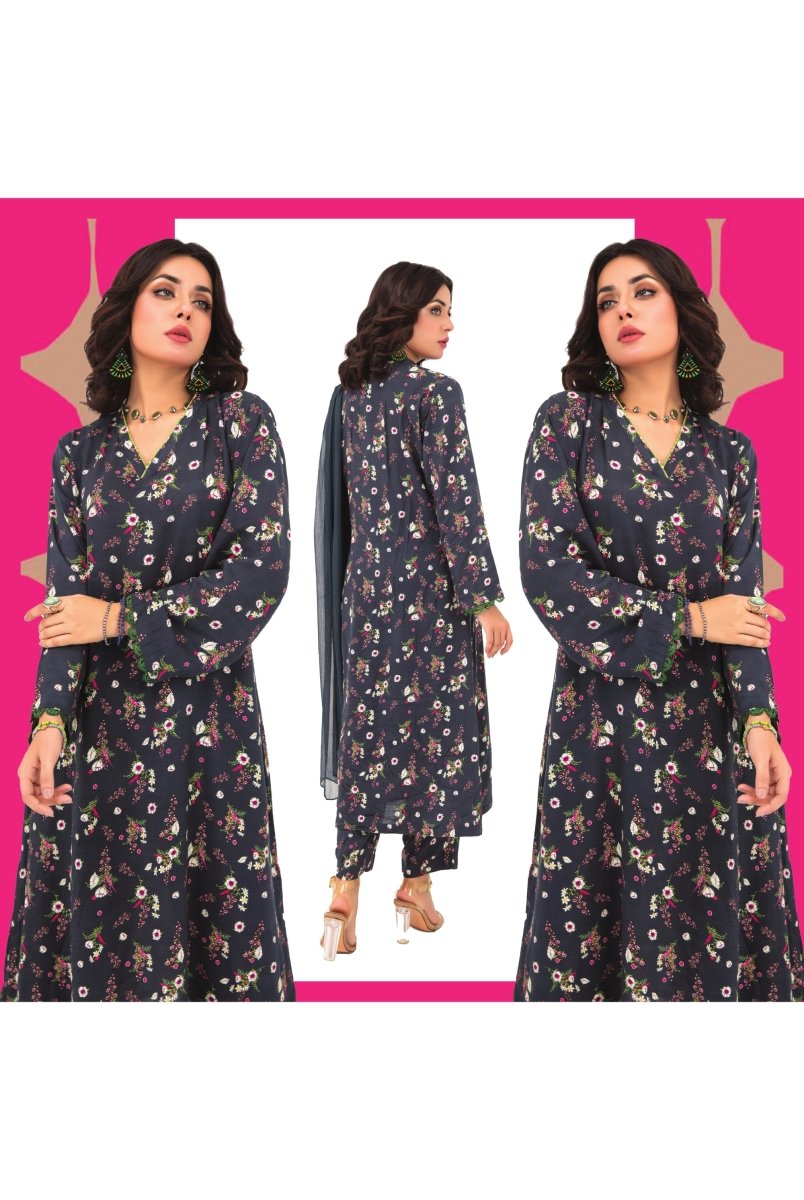 Simrans Linen Floral 3 Piece Suit SIM74
