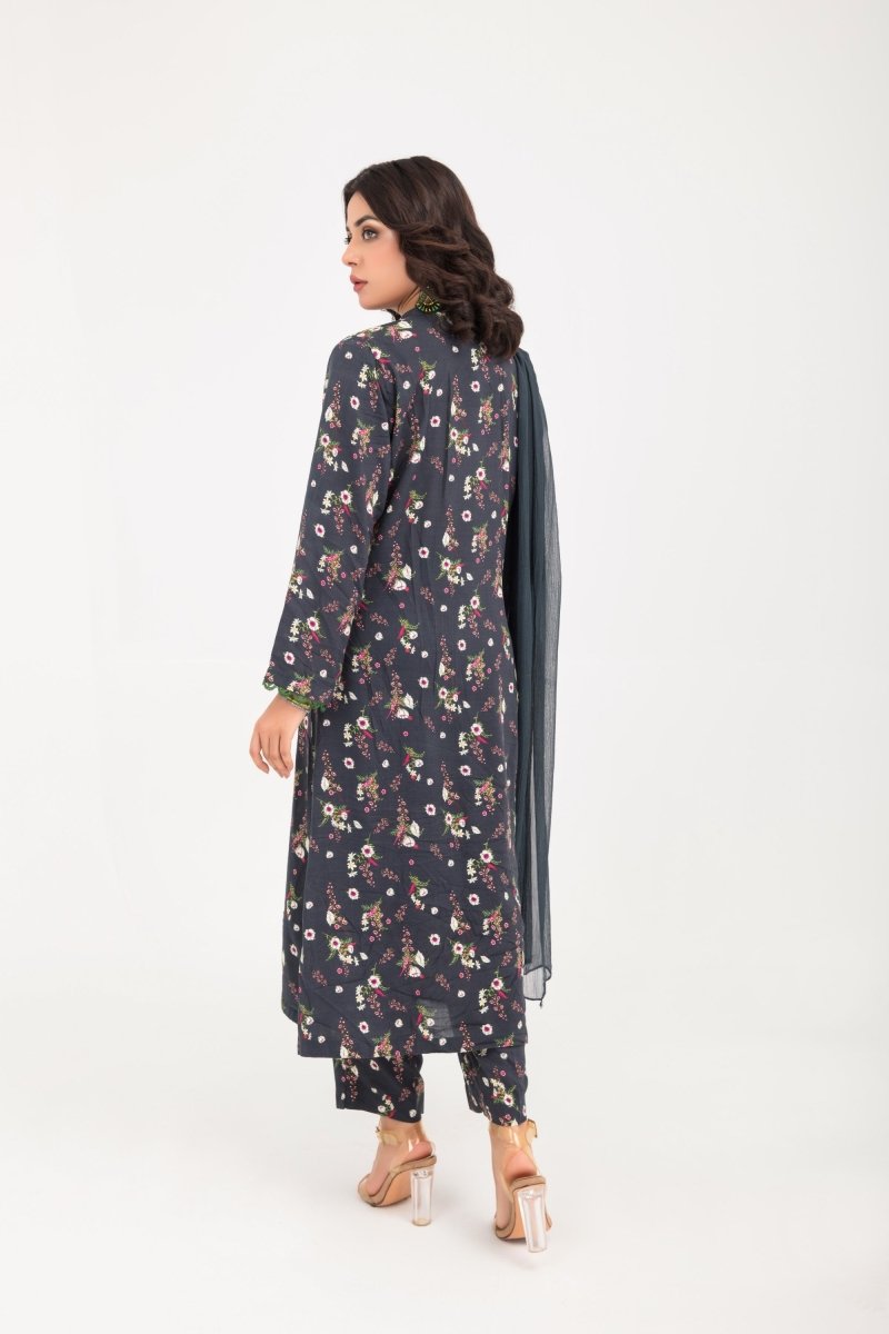 Simrans Linen Floral 3 Piece Suit SIM74