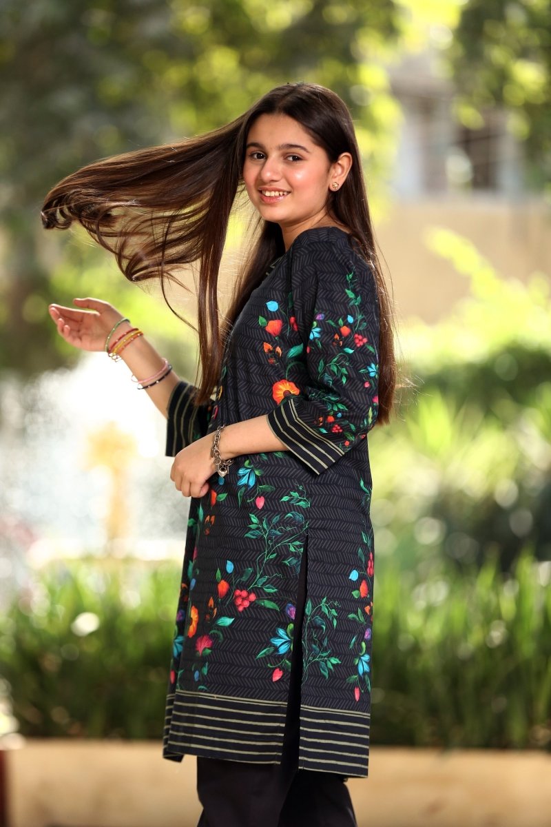 Waniya Girls Ebony Florals WAN19