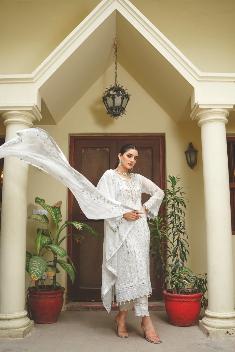 Wardah Chiffon Formal Suit WAR06-Designer dhaage