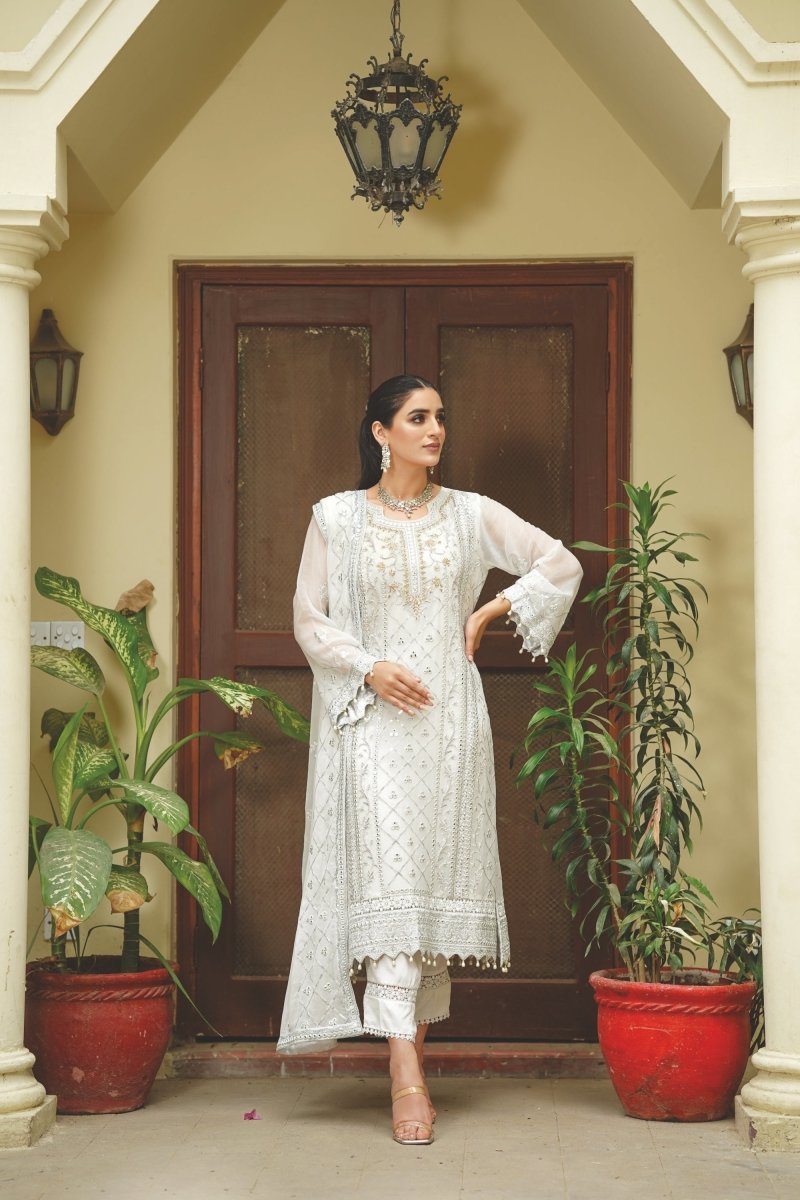 Wardah Chiffon Formal Suit WAR06-Designer dhaage