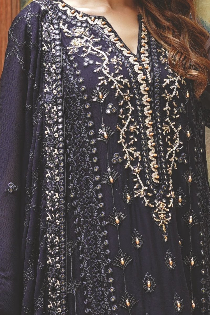 Wardah Chiffon Formal Suit WAR07-Designer dhaage