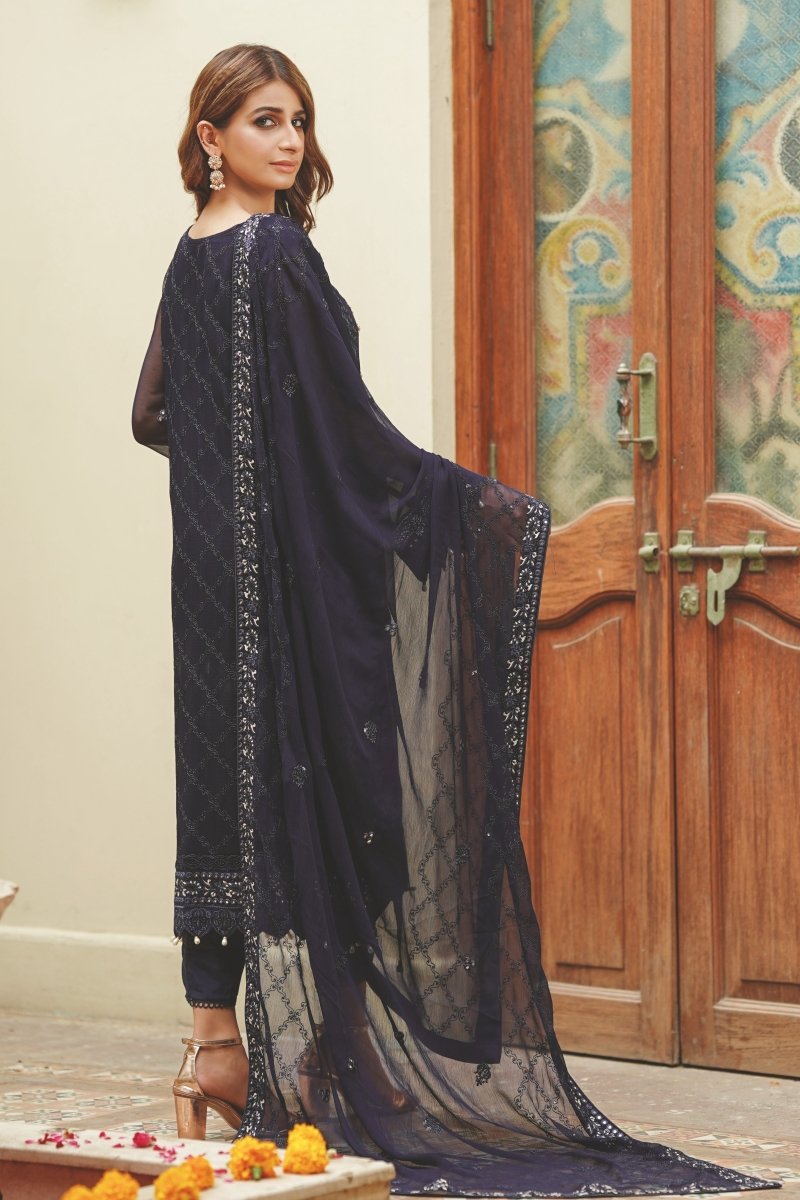 Wardah Chiffon Formal Suit WAR07-Designer dhaage