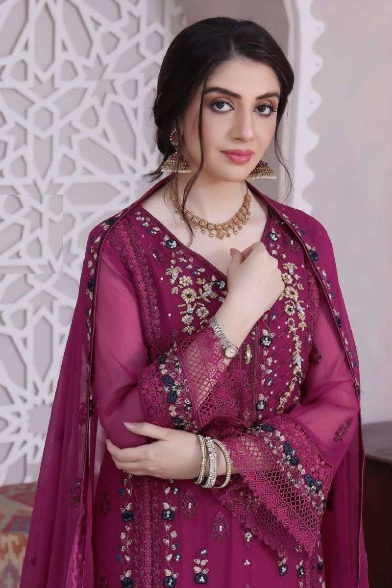 Wardah Chiffon Formal Suit WAR09