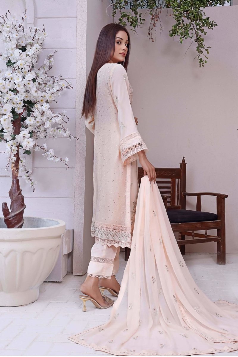 Wardah Chiffon Formal Suit WAR11-Designer dhaage