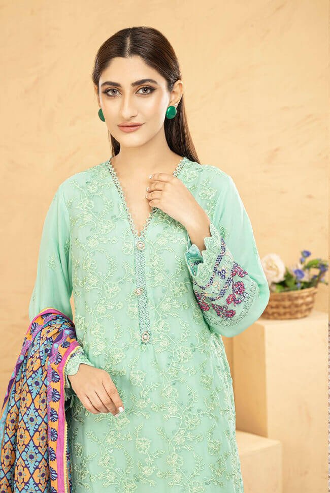 Wardah Chiffon Formal Suit WAR16-Designer dhaage