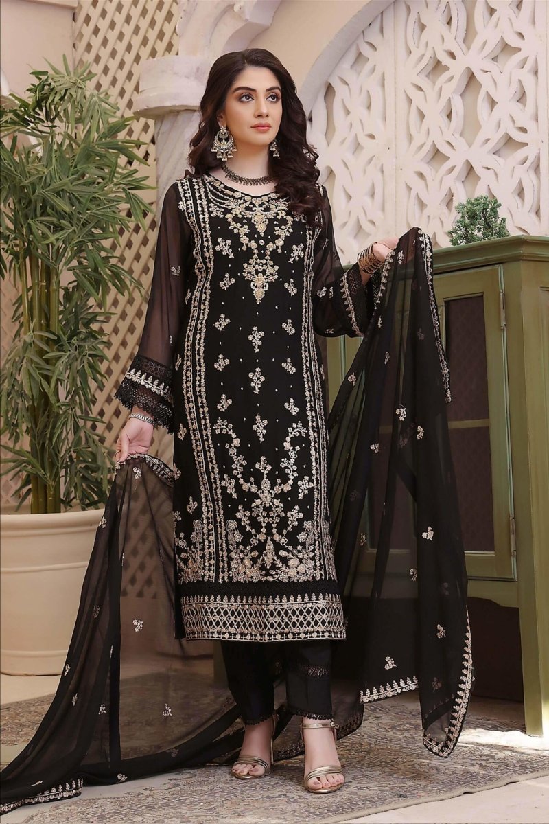 Wardah Chiffon Formal Suit WAR17-Designer dhaage