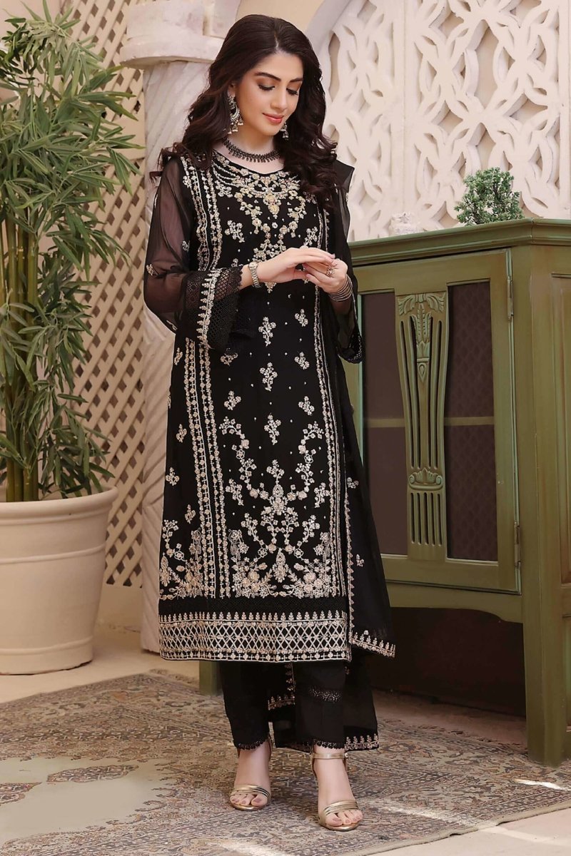 Wardah Chiffon Formal Suit WAR17-Designer dhaage