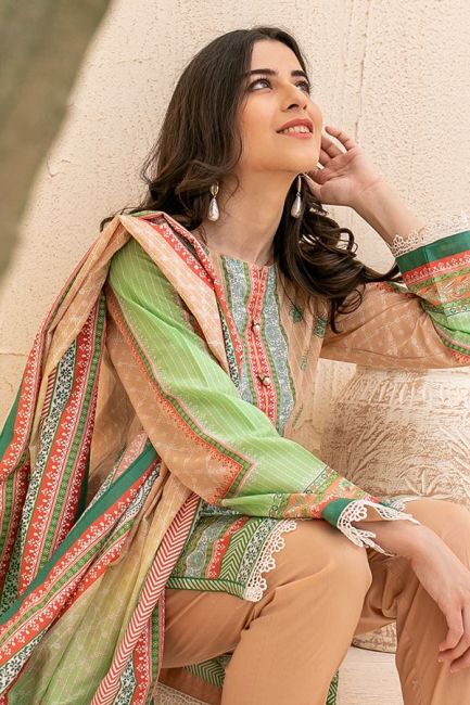 Zellbury Cambric 3 PC Suit ZEL05-Designer dhaage