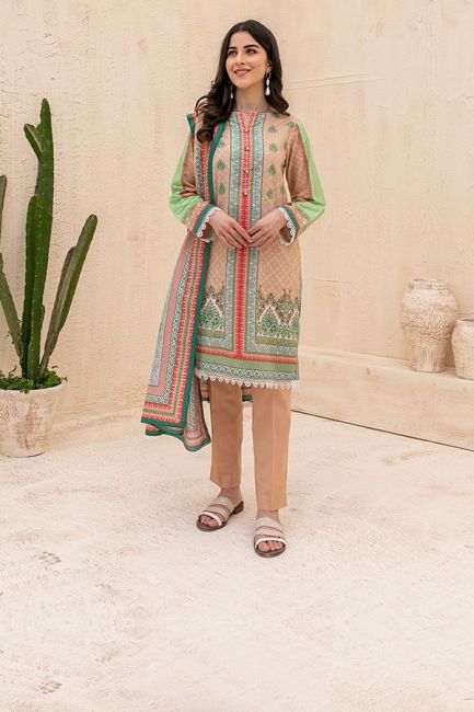 Zellbury Cambric 3 PC Suit ZEL05-Designer dhaage