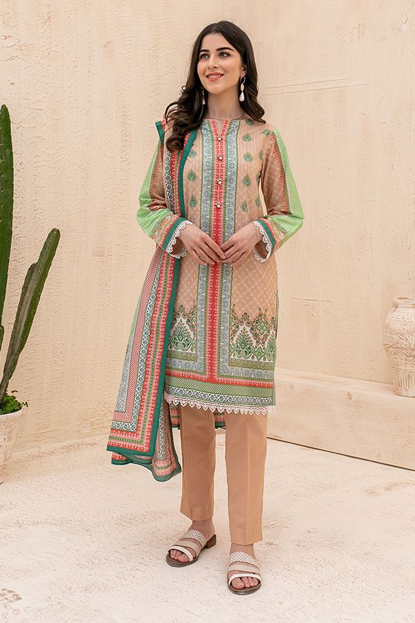 Zellbury Cambric 3 PC Suit ZEL05-Designer dhaage